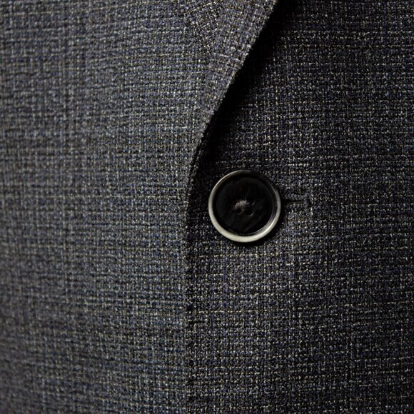 Mens Wool Blazer Jacket Gray | Size 42 L | Hugo Boss - Picture 3 of 8